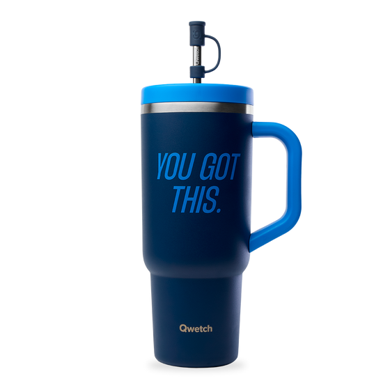Travel Cup isotherme - Level up Bleu nuit