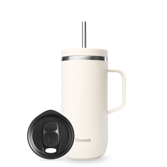 Kit Slide Lid - Cold Cup with Handle Sand