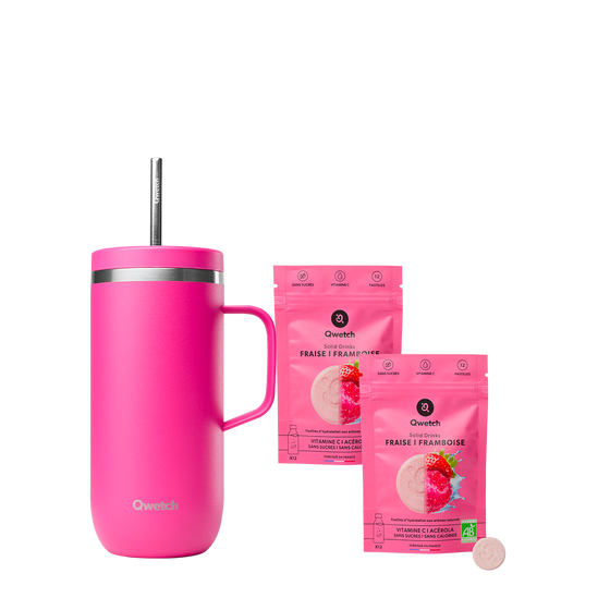 Kit Solid Drinks Fraise Framboise - Cold Cup Magenta