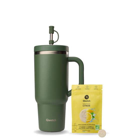 Bundle Solid Drinks Lemon - Travel Cup Kaki